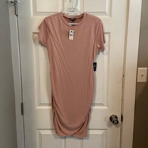 Blush pink bodycon dress